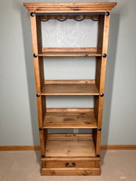 Nice Wooden Bookshelf With Drawer