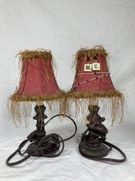 Vintage Silk Lamp Shade Reading Lamps