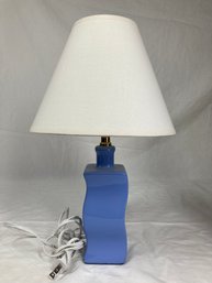 Small Blue Table Lamp