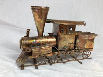 Cute Vintage Brass Decorative Train With Music Player