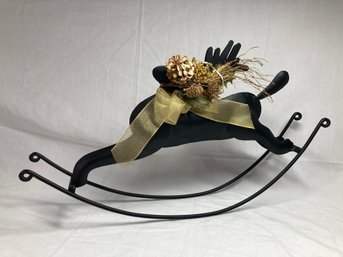 Cute Metal Reindeer Decor Piece