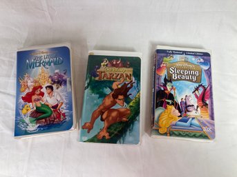 Set Of Vintage Disney VHS Tapes