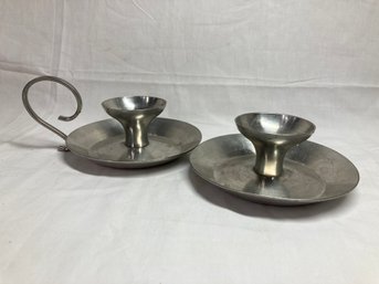 Set Of Vintage Candle Holders