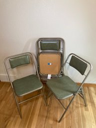 Set Of Four Folding Chairs