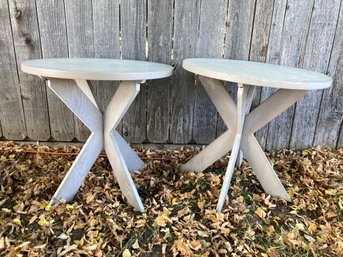 Set Of Nice Grey Side Tables