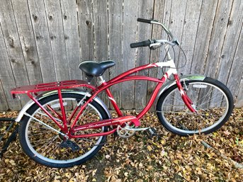 Cute Schwinn Point Beach Red Retro Bike