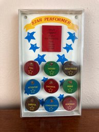 Awards In Box By Star Performer. Round Wood Awards (see Photos)