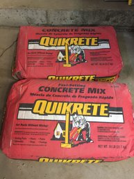 Jumper Cables And 2  50 # Bags Of Quikrete Fast-Setting Concrete Mix