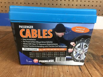 1 Pair Of Peerless Traction Coil (cable Type Tire Chains)blue Package & 2 Simpson Strong Tie E-Z Post Mender