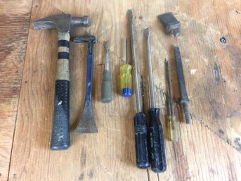 Hand Tools Hammer Prybar Screwdrivers Vintage Wedges