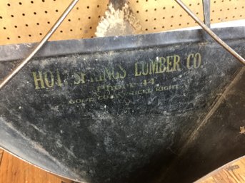 Vintage Dustpan -Hot Springs Lumber Co.  Phone 14 & Fireplace Tools Coal Shovel