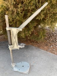 Metal Drill Press For Hand Drill  Vintage  Aprox 30 ' Tall (see Photo)