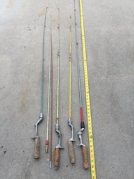 Vintage Fishing Rods With Cork Handle (see Photo) Parts & Pieces