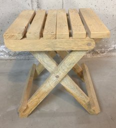 Handy Small Collapsible Wooden Stepstool