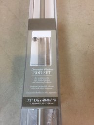 Adjustable 48 To 84 Inch Curtain Rod