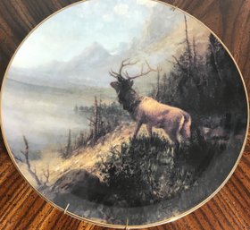 The Burlington Northern And Santa Fe Railway Jackson Lake By John Frey Collector Decorative Plate