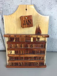 Handmade Wooden Everyday Calender