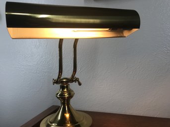 Desk Lamp Brass Like, Movable.   110V Piano Not Included (see Photos)