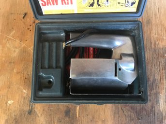 Vintage Sabre Saw Kit   Wards Powr-Kraft  Metal Saw In Plastic Case  (see Photos)