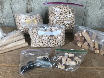 Wood Thimbles, Bags Of  Wood Plugs - For 1/2 ' Hole Birch-beech -maple , : Wood Blocks, :small Pegs, Dowels