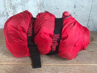 Marlboro Red Bag With Zipper (see Photos)