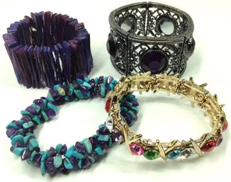 Collection Of Four Stretch Bracelets