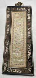 Vintage Asian Silk Wall Hanging