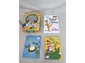 Collection Of Children's Books Featuring Dr. Seuss & ISpy Preschool Game