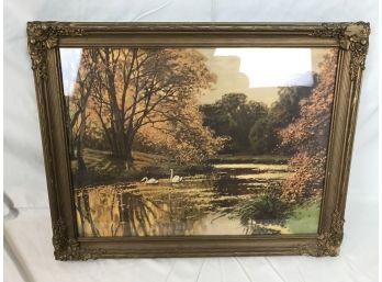 Konrad Alexander Mller-Kurzwelly Print In Beautiful Antique Frame