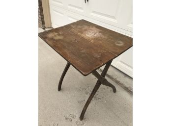 Vintage Lightweight Collapsible Wooden Table