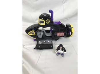 Collectible Imaginext Penguin Submarine With  Figure