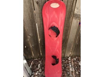 Red Children's Plastic Snowboard