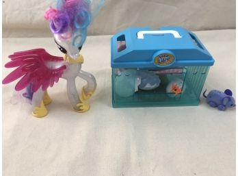 Kids Toys Including Little Live Pets Cage & Rainbow Winged Horse & More