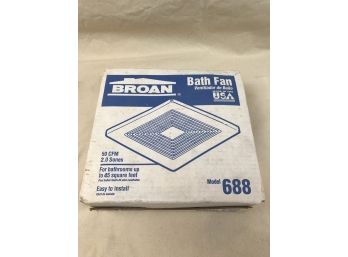 BROAN Brand Bath Fan In Original Box