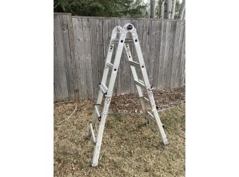 Super Handy Collapsible/expandable Ladder, A-frame Or Extension Ladder, Extends To 10 Feet (see Photo)