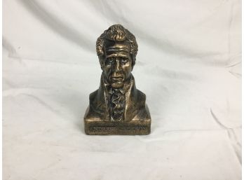 Vintage President Andrew Jackson Plastic Coin Bank Bust