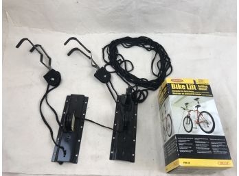 SET Of 2 Ceiling Mount Bike Lift (great Value And Wonderful Space Saver, See Photos, 1 In Box, 1 Out Of Box)