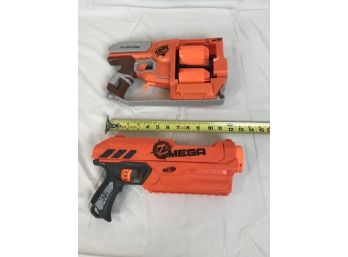 Assortment Of Two Orange Nerf Guns