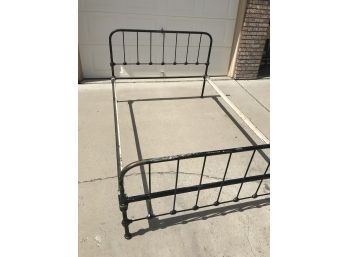 Vintage Metal Frame Bed-measurements In Photos