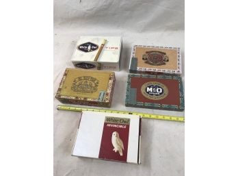 Collection Of Vintage Cigar Boxes