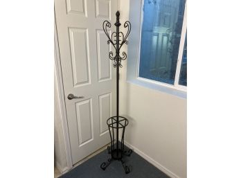 Black Metal Coat Rack