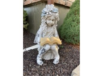 Garden Fairy Reading A Book