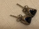Sterling Silver Sapphire Studs (1.3 Grams)