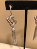 Sterling Silver CZ Tassel Earrings (17.9 Grams)