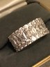 Sterling Silver CWE Signed CZ Ring (12.6 Grams)