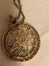 Sterling Silver Spinning Glass Goshenite Necklace (18.3 Grams)