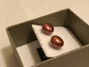 NEW!  Sterling Silver Signed Honora Pearl Studs
