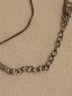 NEW! India Sterling Silver Black & White Diamond Necklace (6.7 Grams)