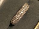 Sterling Silver Signed Bella Luce CZ Band Ring (5.5 Grams)