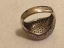 Sterling Silver CZ Ring (11.2 Grams)